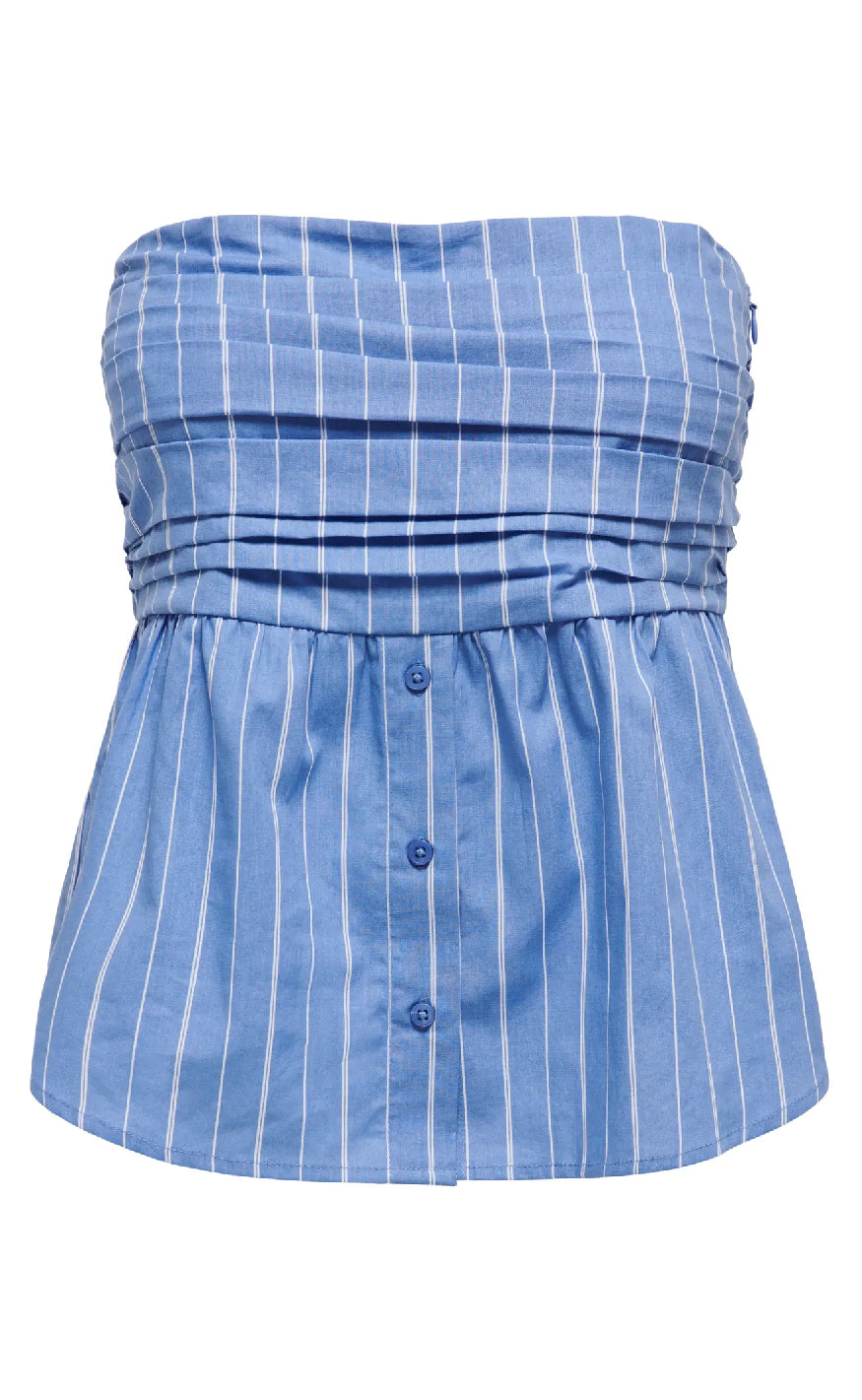 ONLY Topp - Esie - Blue Bonnet/Esie Stripe
