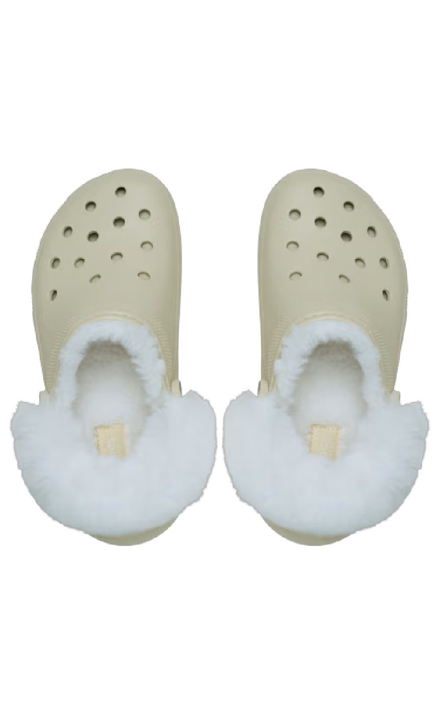 Crocs Træsko - Classic Platform Fuzz Lined - Bone