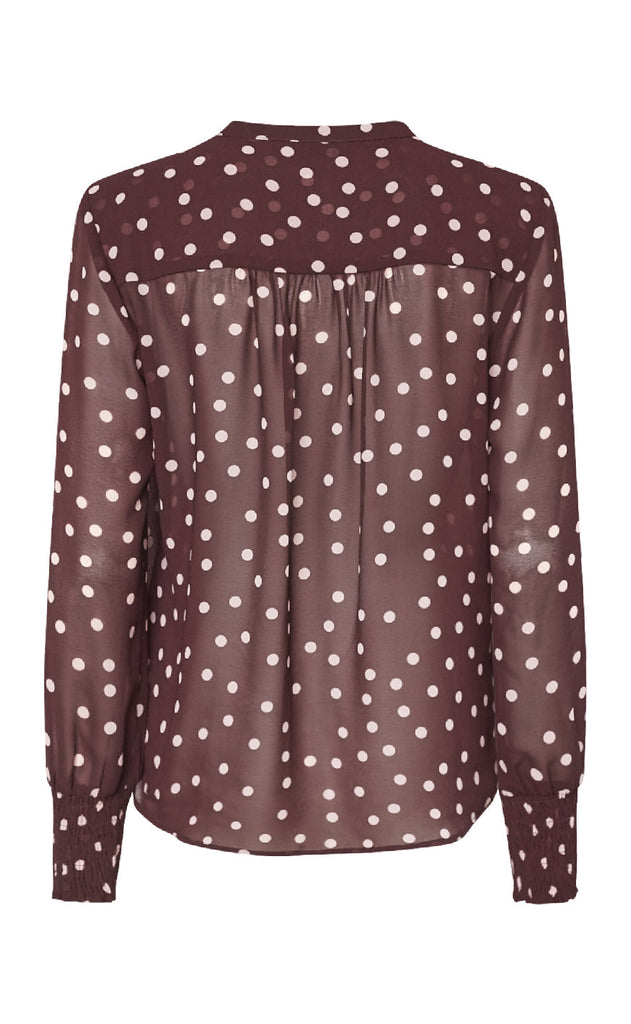 Love & Divine Skjorte - Love407-9 - Bordeaux/Dot