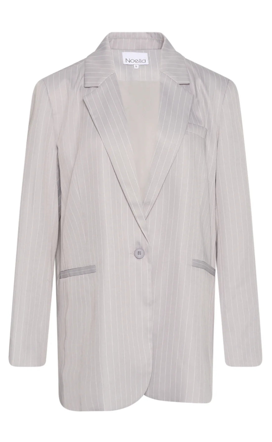 Noella Blazer - Bossy - Grey Pinstripe
