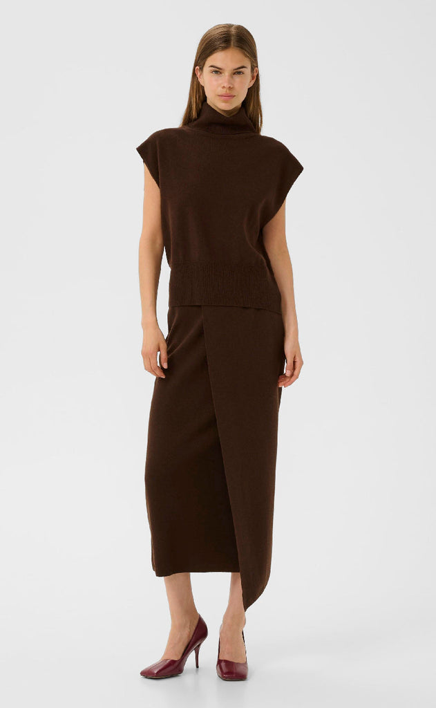 Gestuz Vest - Manzi - Deep Burnt Brown