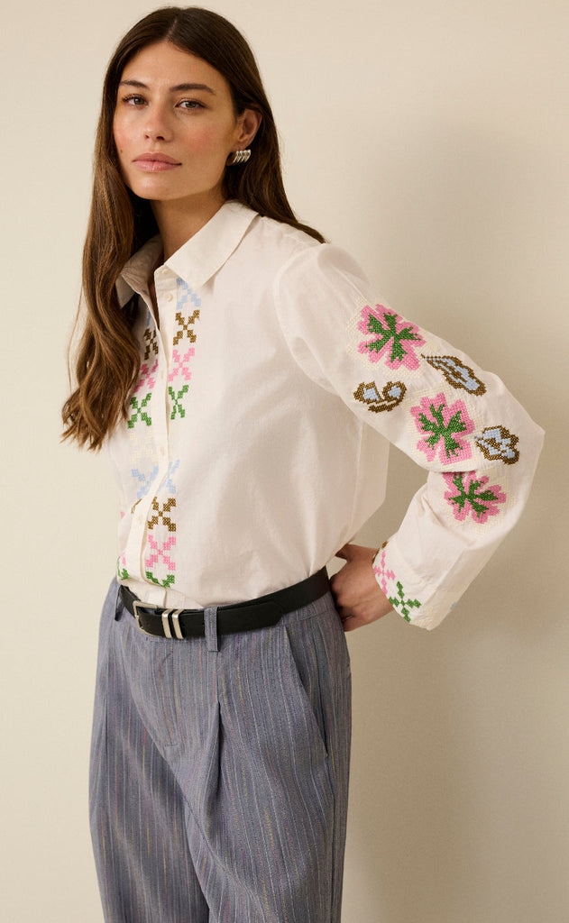 Culture Skjorte - Breezy - Spring Gardenia