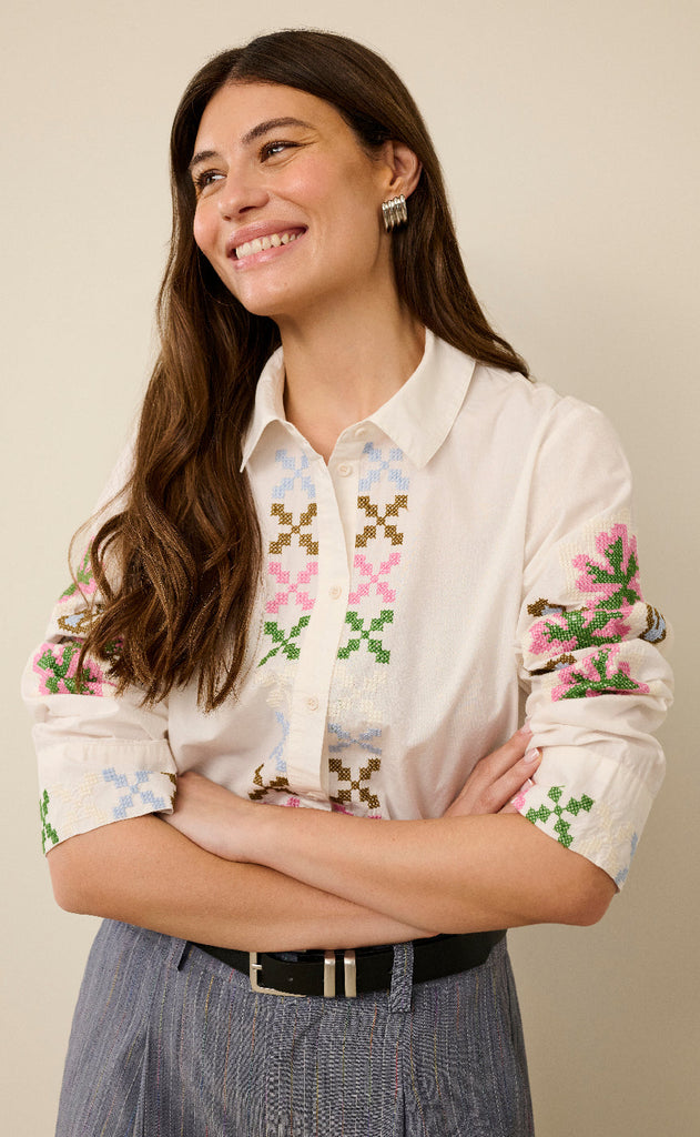 Culture Skjorte - Breezy - Spring Gardenia