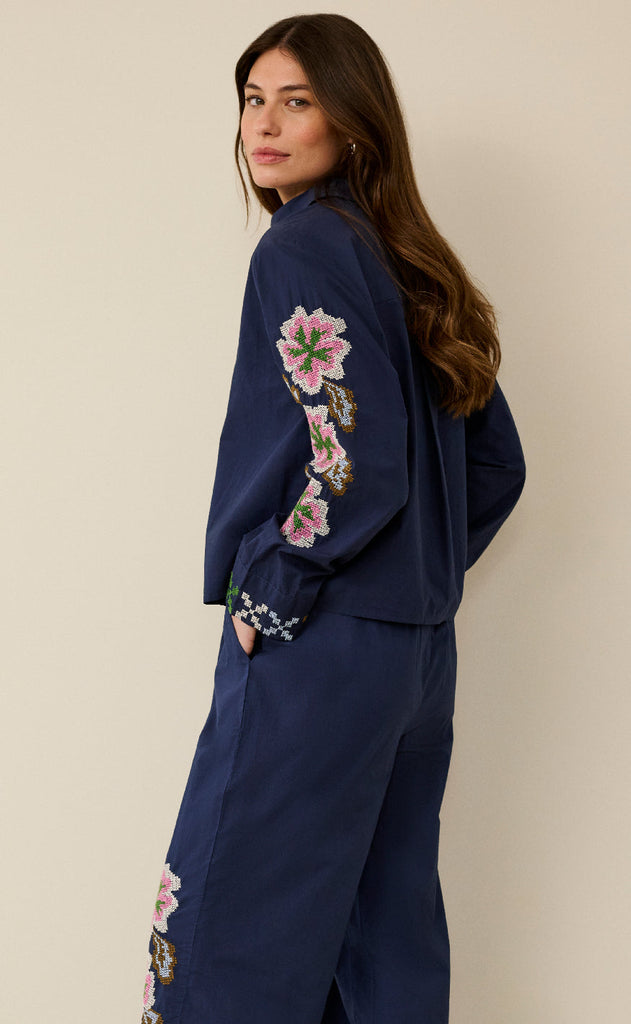 Culture Skjorte - Breezy - Dress Blues