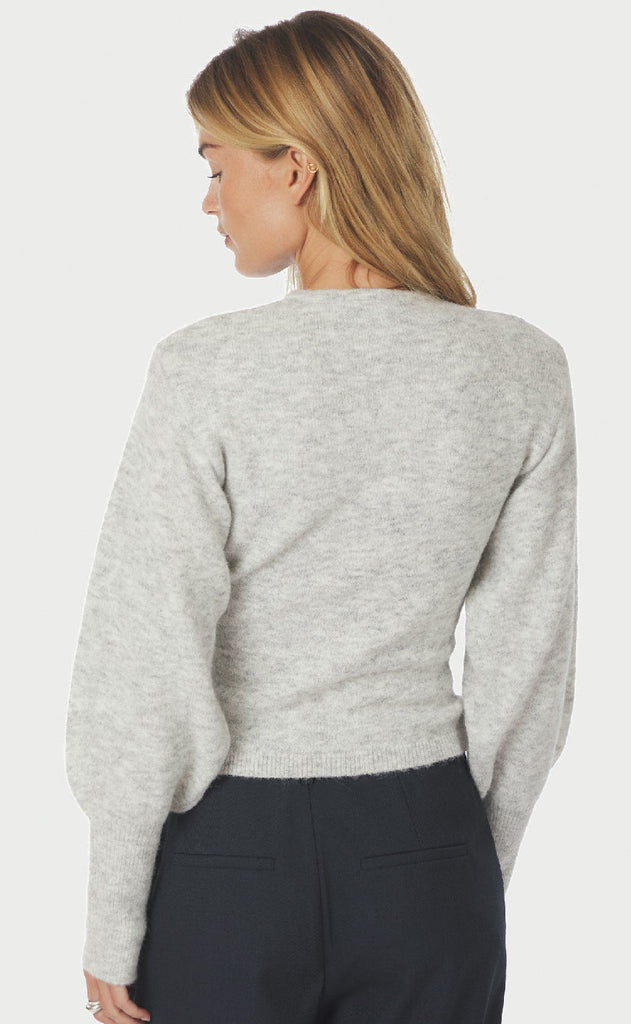 Neo Noir Cardigan - Briano - Light Grey Melange