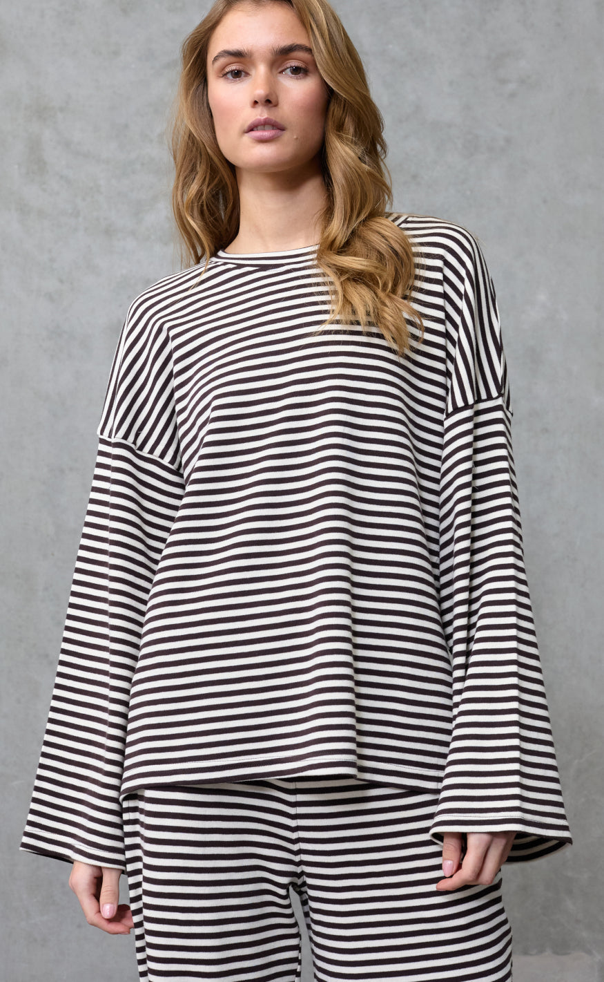 Love & Divine Bluse - Love1505 - Cream/Brown