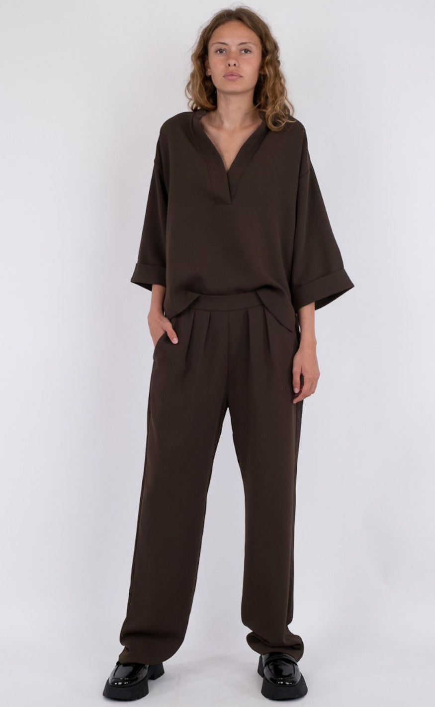 Neo Noir Bukser - Lotan - Brown