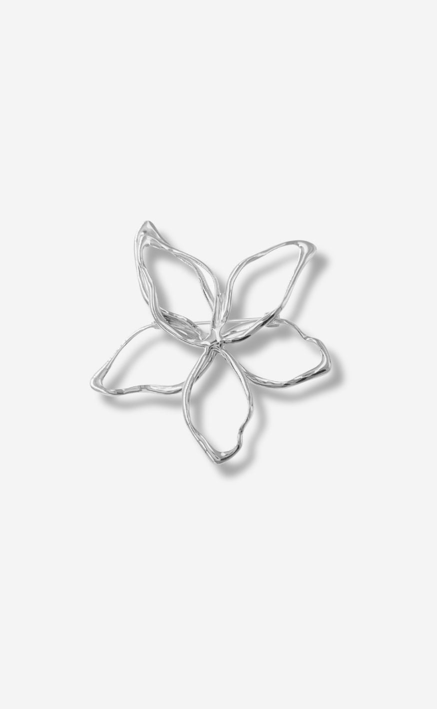 Smykkeli Copenhagen Broche - Flower - Silver Colour