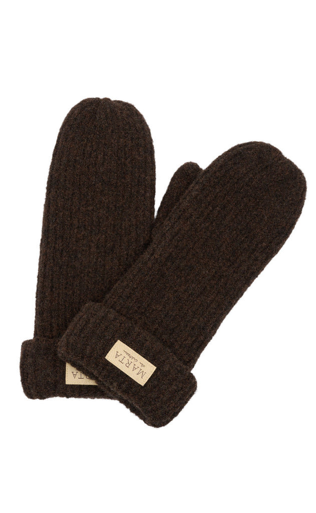 Marta Du Chateau Votter - Knit Mitten - Brown