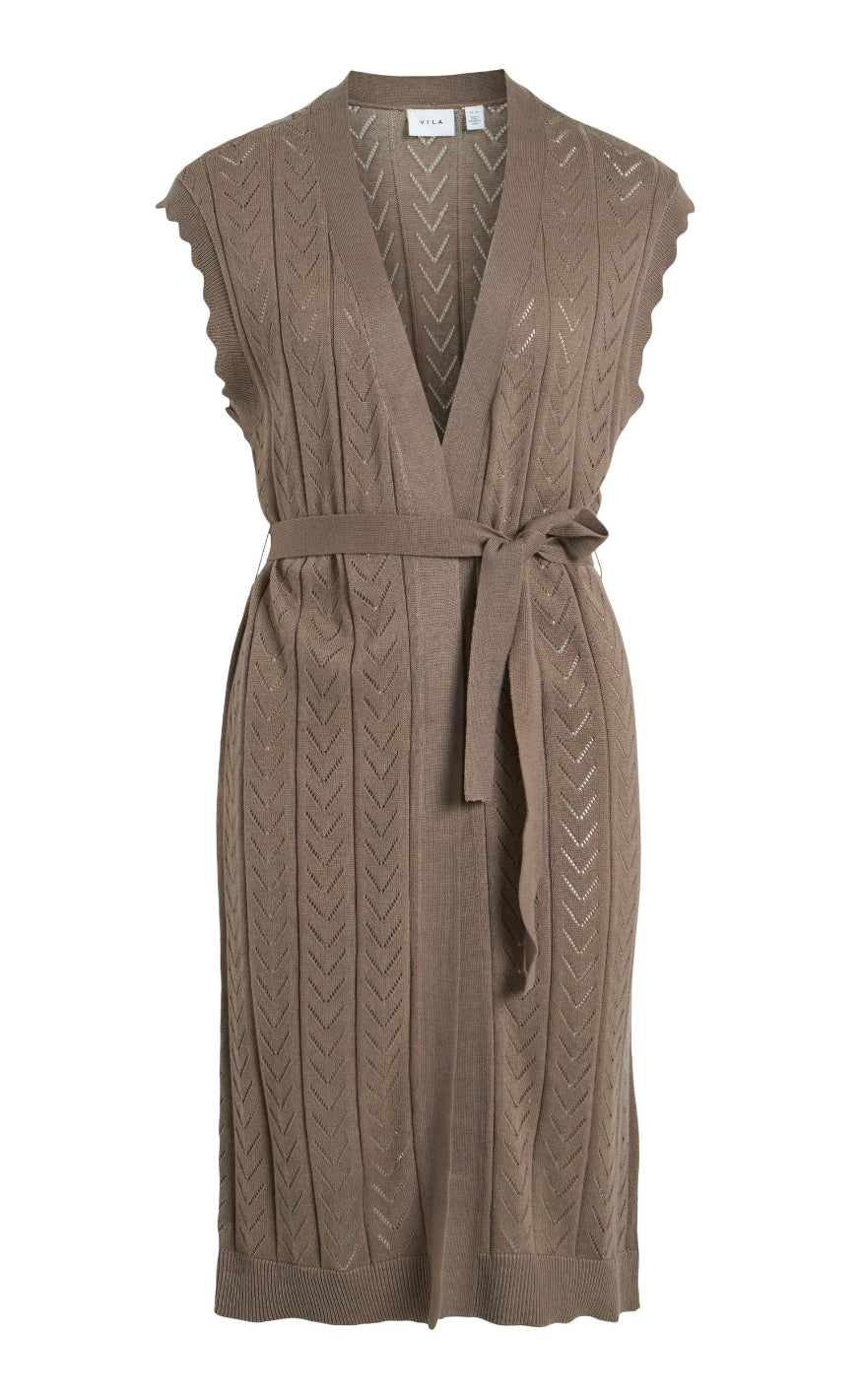 VILA Vest - Shelley - Walnut