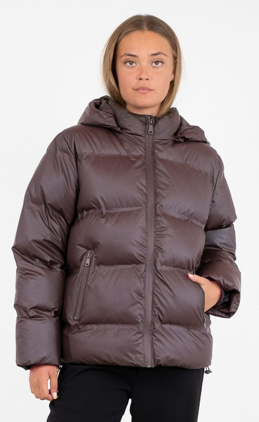 Neo Noir Jakke - Fox Puffer - Mocca
