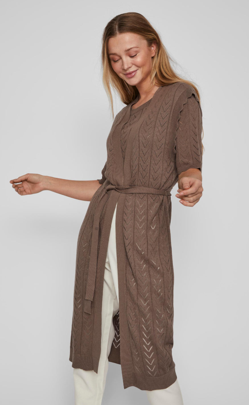 VILA Vest - Shelley - Walnut