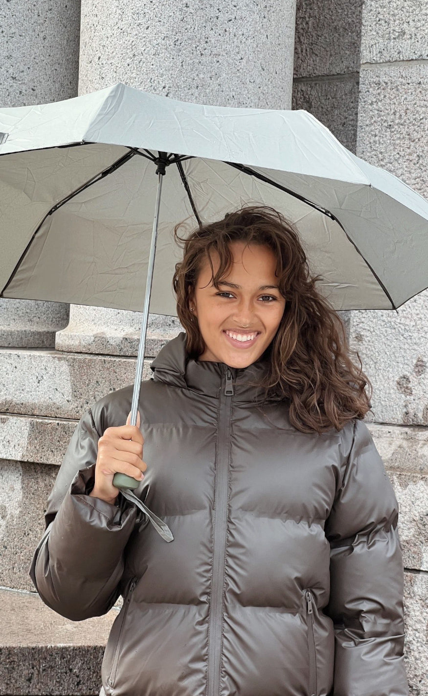 Neo Noir Jakke - Fox Puffer - Mocca