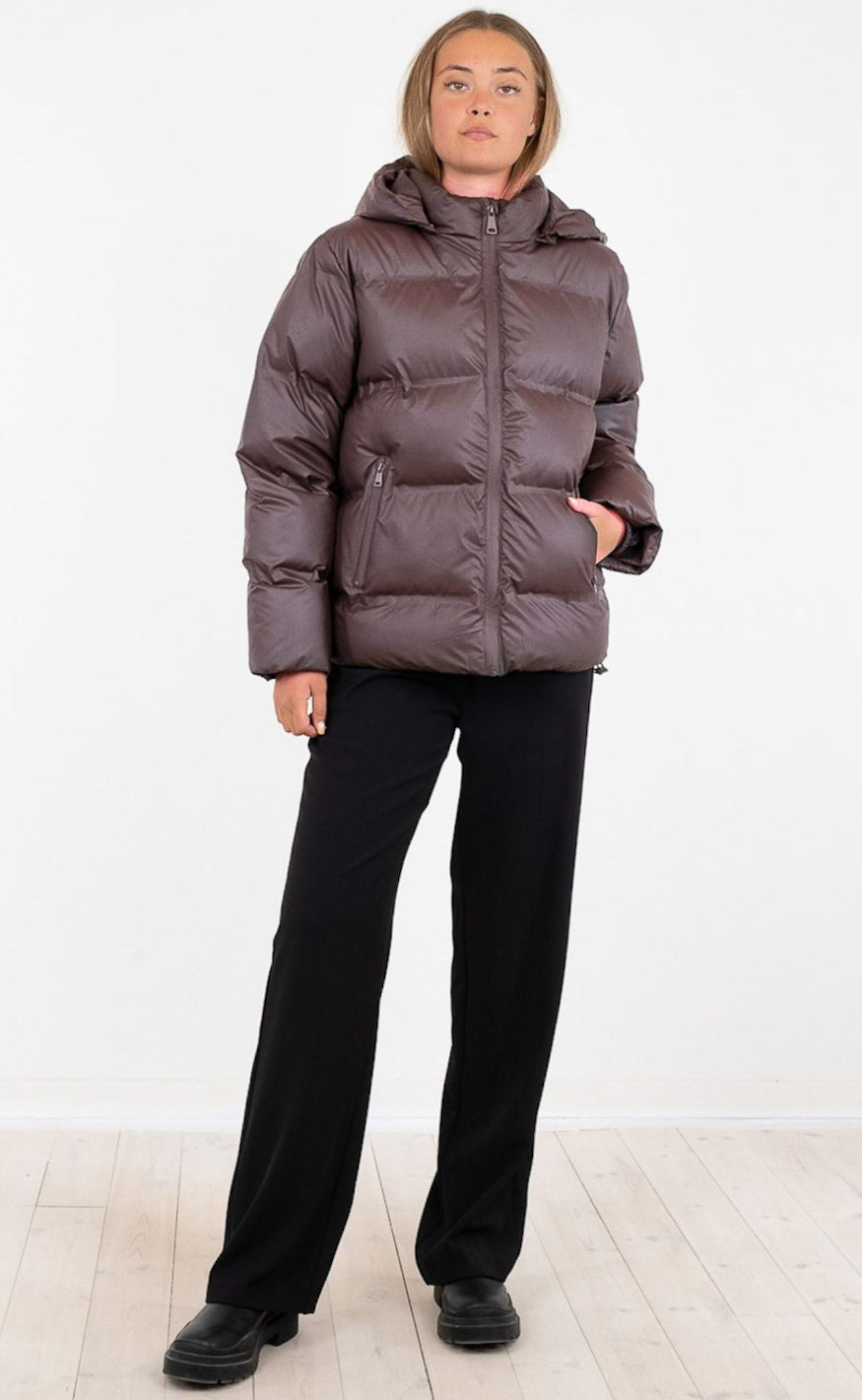 Neo Noir Jakke - Fox Puffer - Mocca