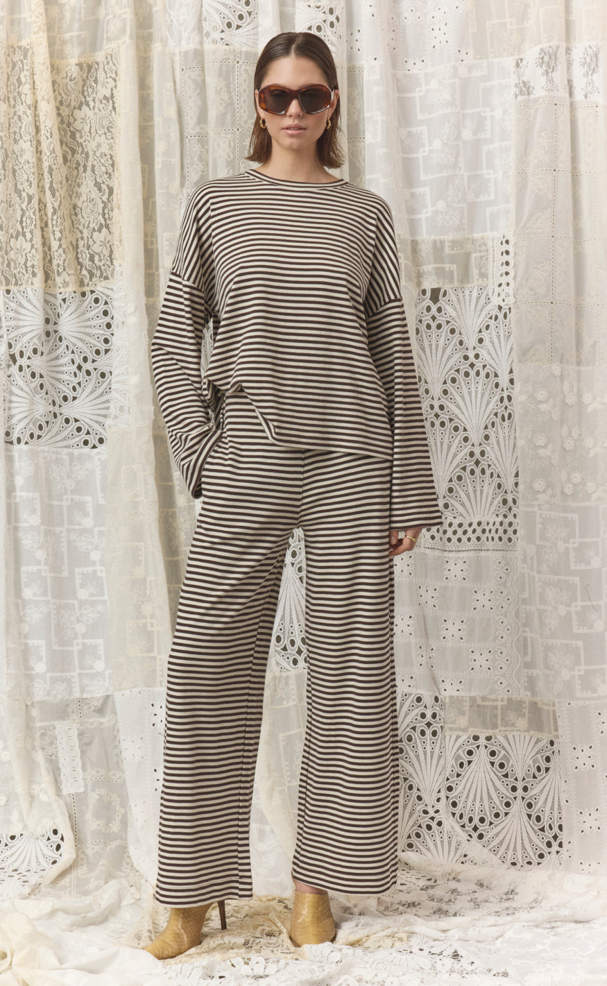 Love & Divine Bukser - Love1506 - Cream/Brown