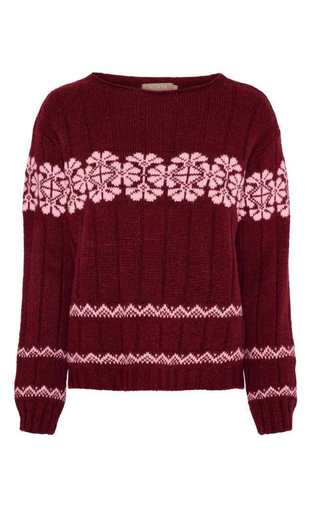Marta Du Chateau Genser - Bruna - Bordeaux/Pink