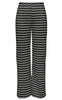 ONLY Bukser - Eva Stripe - Black/Cloud Dancer