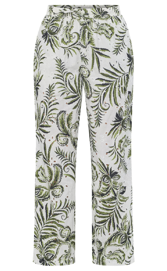 Sisters Point Bukser - Gilma - Cream/Green