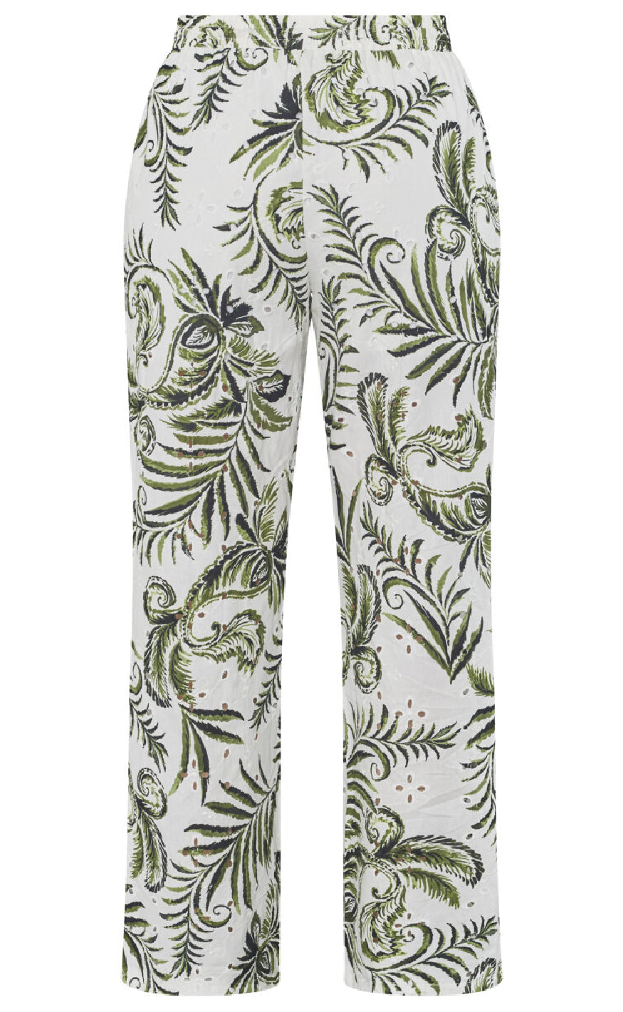 Sisters Point Bukser - Gilma - Cream/Green