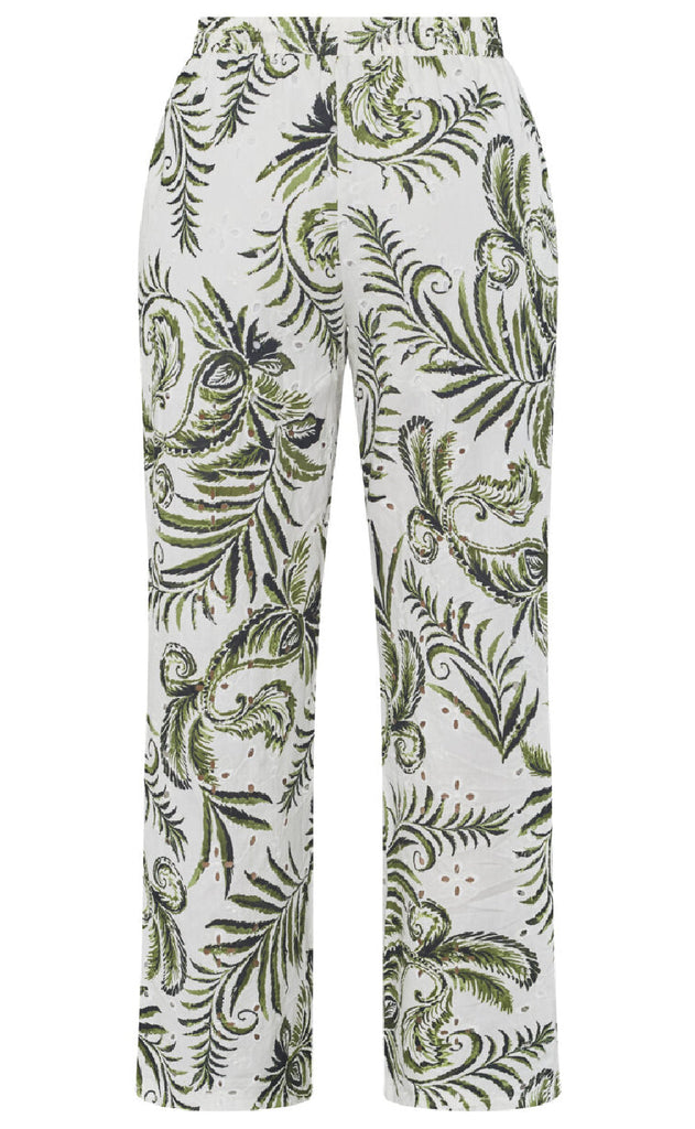 Sisters Point Bukser - Gilma - Cream/Green