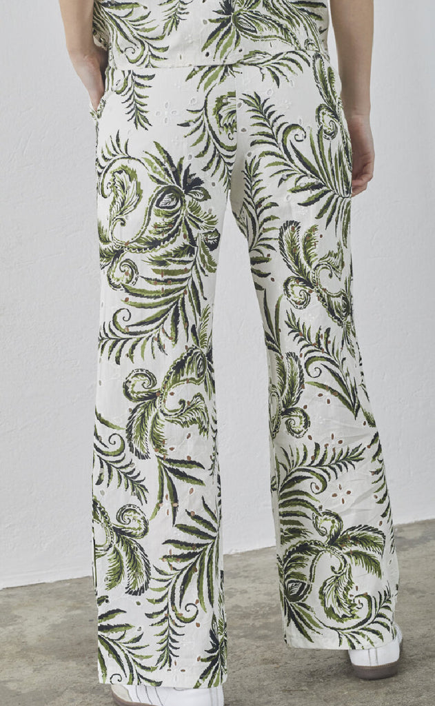Sisters Point Bukser - Gilma - Cream/Green