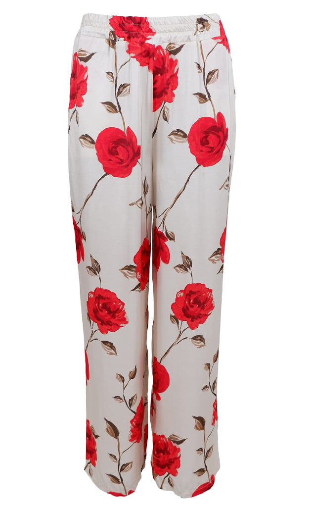 Black Colour Bukser - Tilly Rose - Red