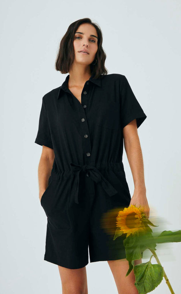 Freequent Jumpsuit - Lava - Black