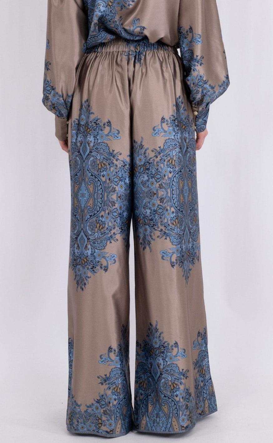 Neo Noir Bukser - Mana Paisley - Blue
