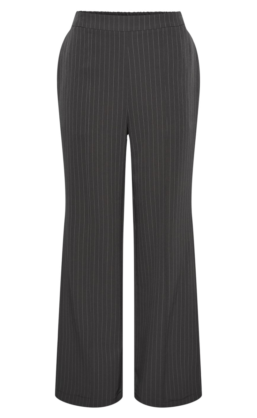 Pieces Bukser - Bossy - Magnet/Pinstripe