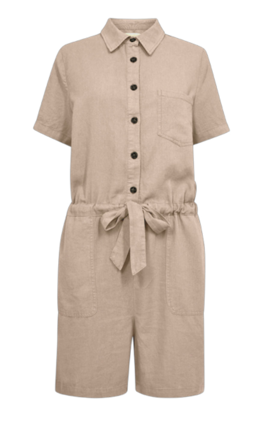 Freequent Jumpsuit - Lava - Sand Melange