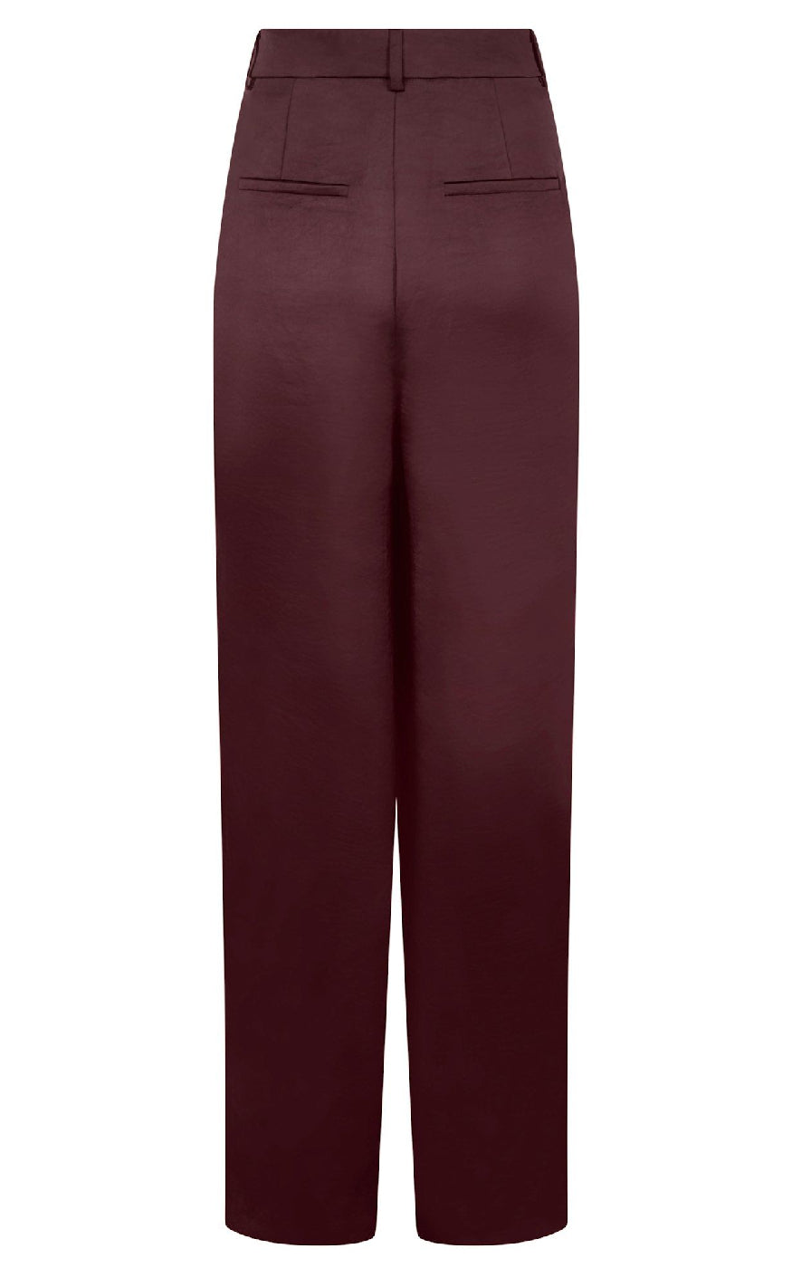 Neo Noir Bukser - Emmet Heavy Sateen - Burgundy