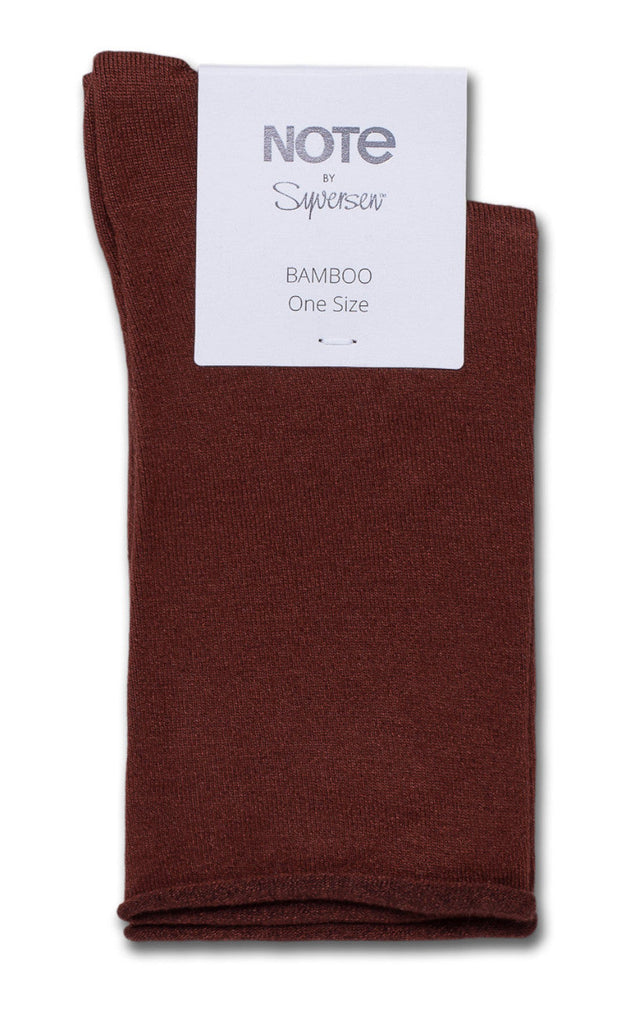 Oroblu Strømper - Note Woman Bamboo Roll Topp - Burgundy