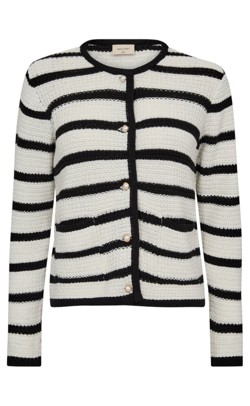 Freequent Cardigan - Cotla - Tofu W. Black