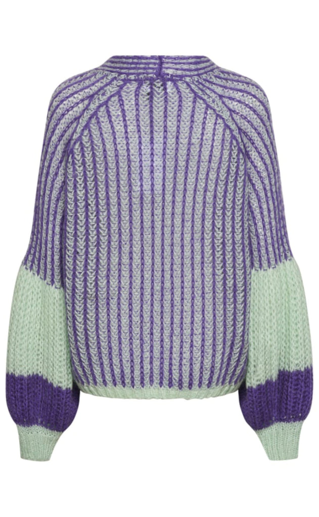 Noella Cardigan - Liana - Lilac/Sage