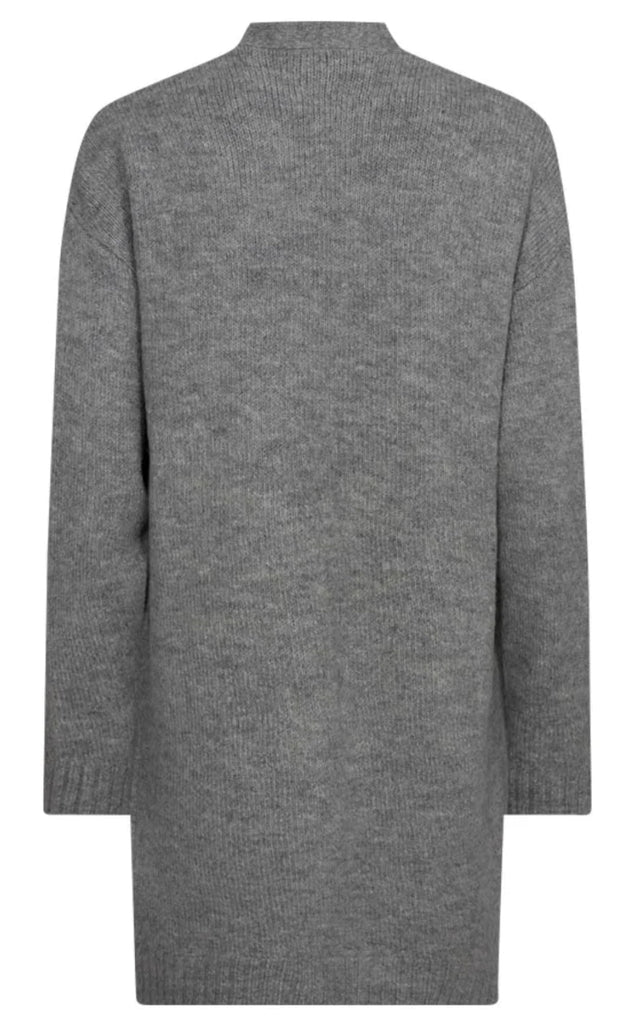 FreeQuent Cardigan - Pearl - Medium Grey Melange