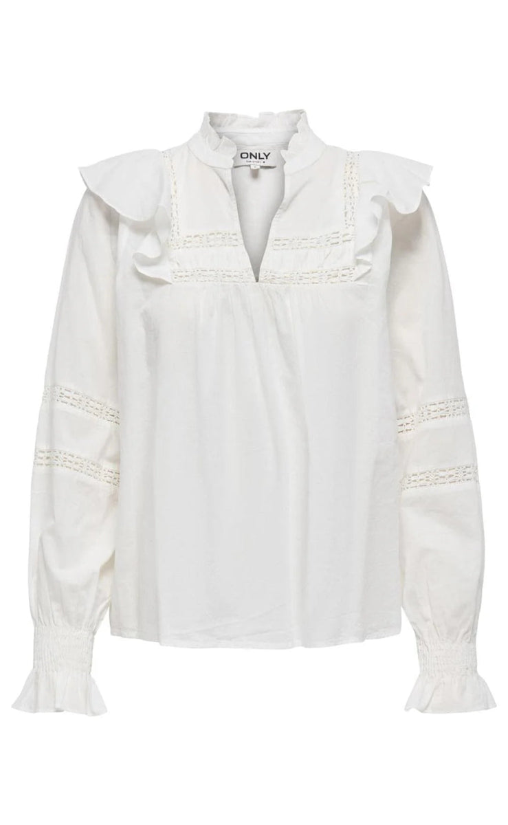 ONLY Bluse - Julia - Cloud Dancer | Rask levering | Fashionbystrand