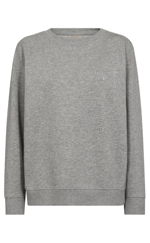 Freequent Sweatshirt - Chase - Medium Grey Melange