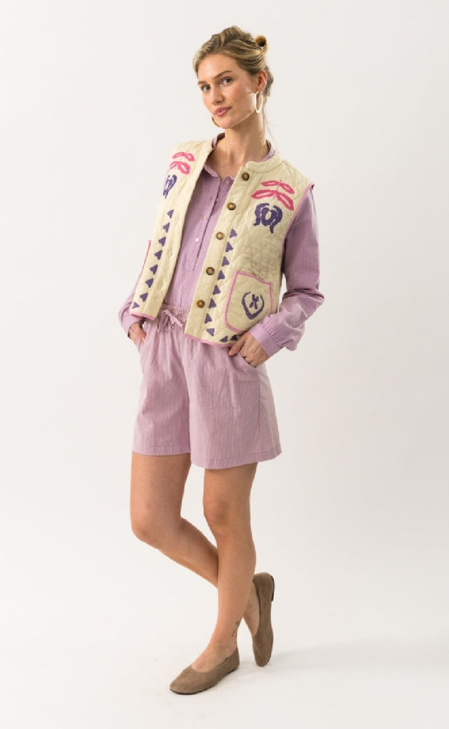 Lollys Laundry Vest - Cairo - Creme