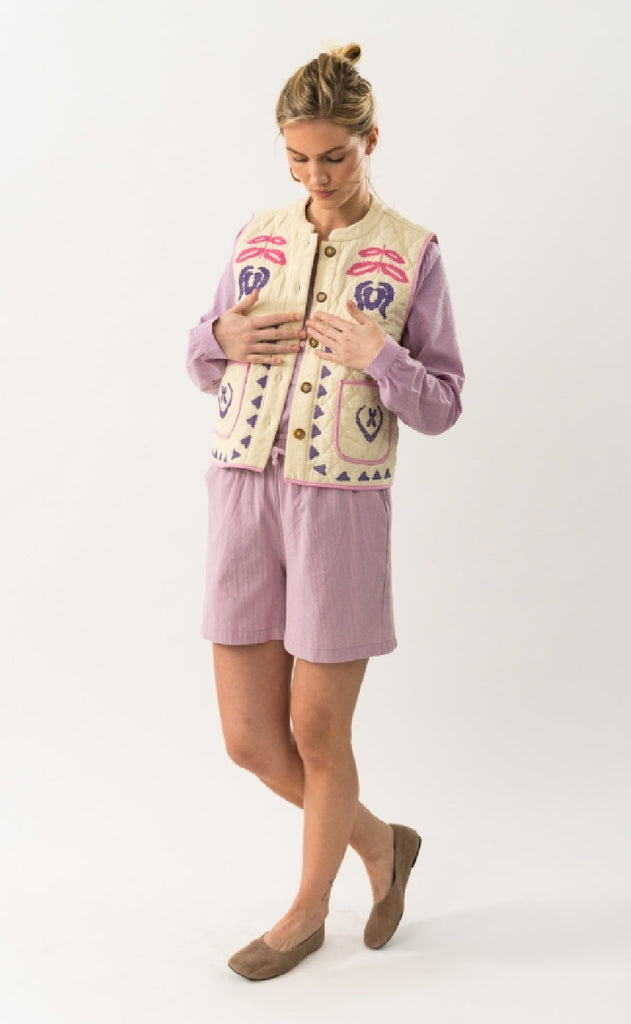 Lollys Laundry Vest - Cairo - Creme