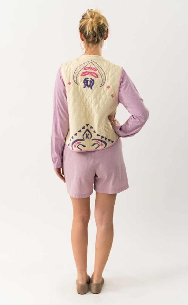 Lollys Laundry Vest - Cairo - Creme