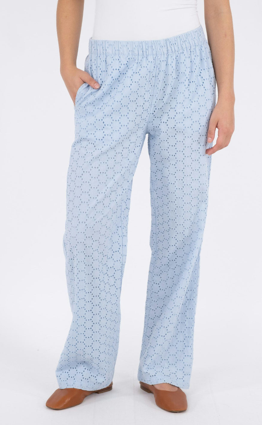 Neo Noir Bukser - Claira - Light Blue