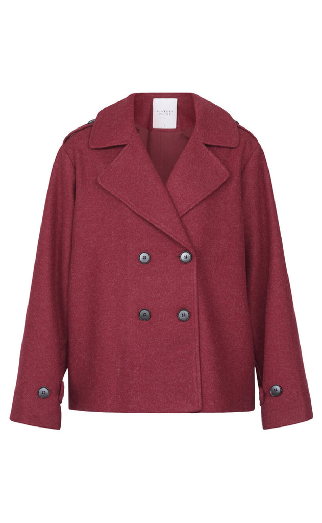 Sisters Point Jakke - Caleb-NEW 2 - Bordeaux Mel.