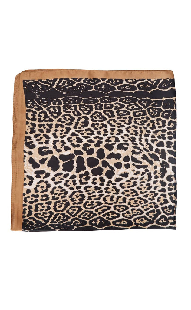 Black Colour Skjerf - Rani Leo Mini - Camel