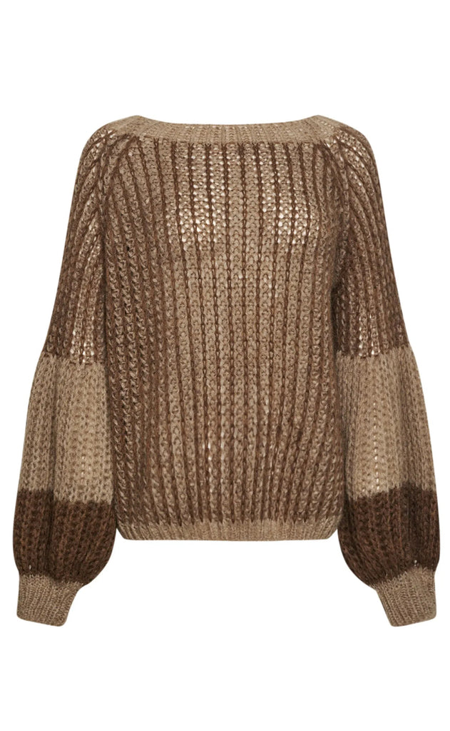 Noella Sweater - Liana - Beige/Camel