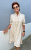 Say INA Copenhagen Kjole - Philine - Beige Dots