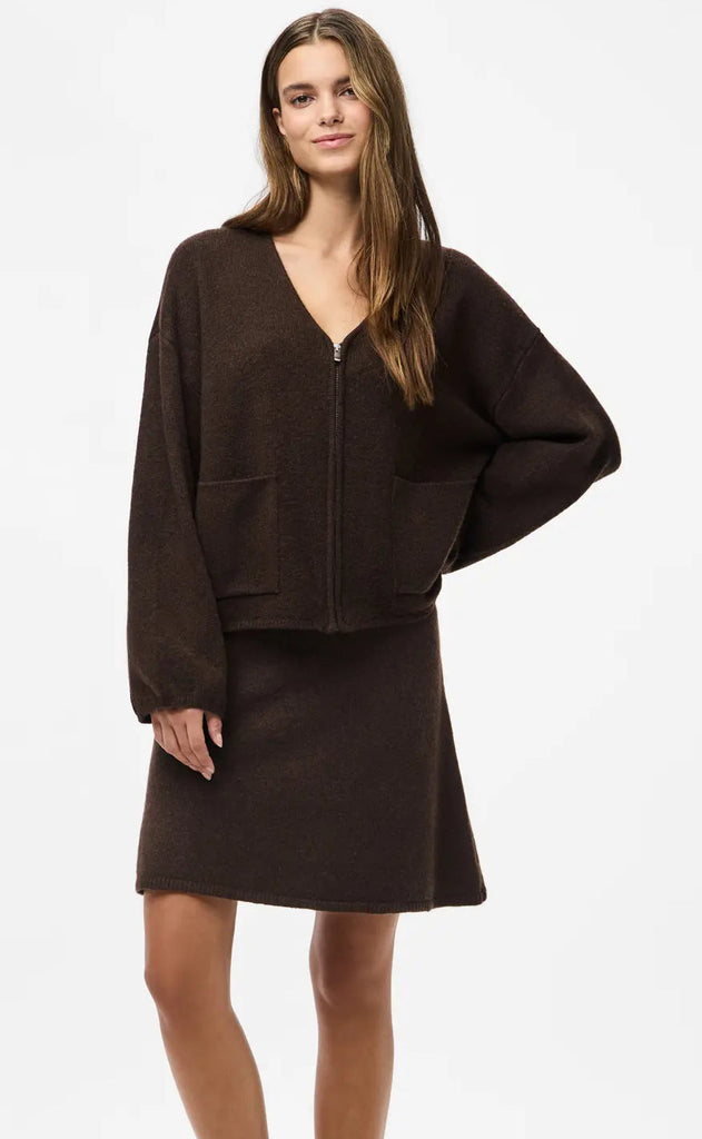 Pieces Cardigan - Junna - Hot Fudge