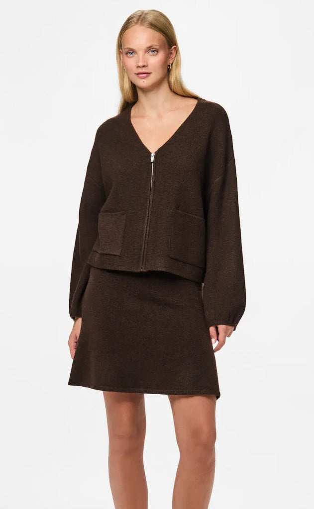 Pieces Cardigan - Junna - Hot Fudge