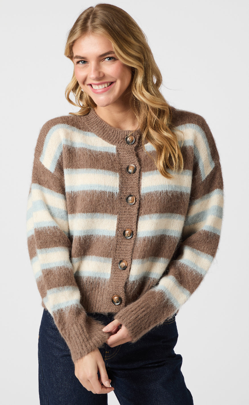 Neo Noir Cardigan - Kunura - Brown
