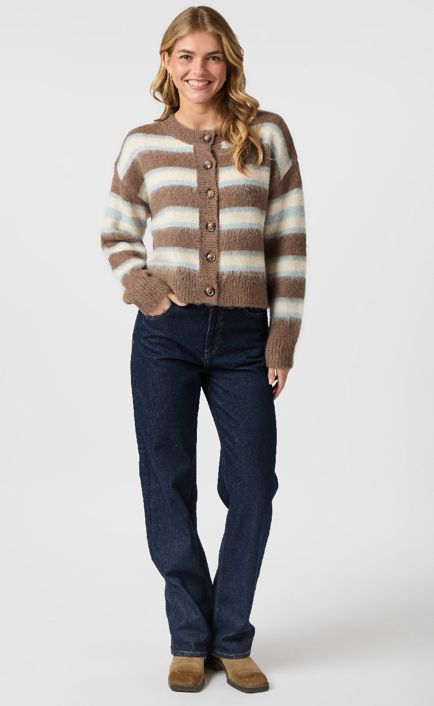 Neo Noir Cardigan - Kunura - Brown