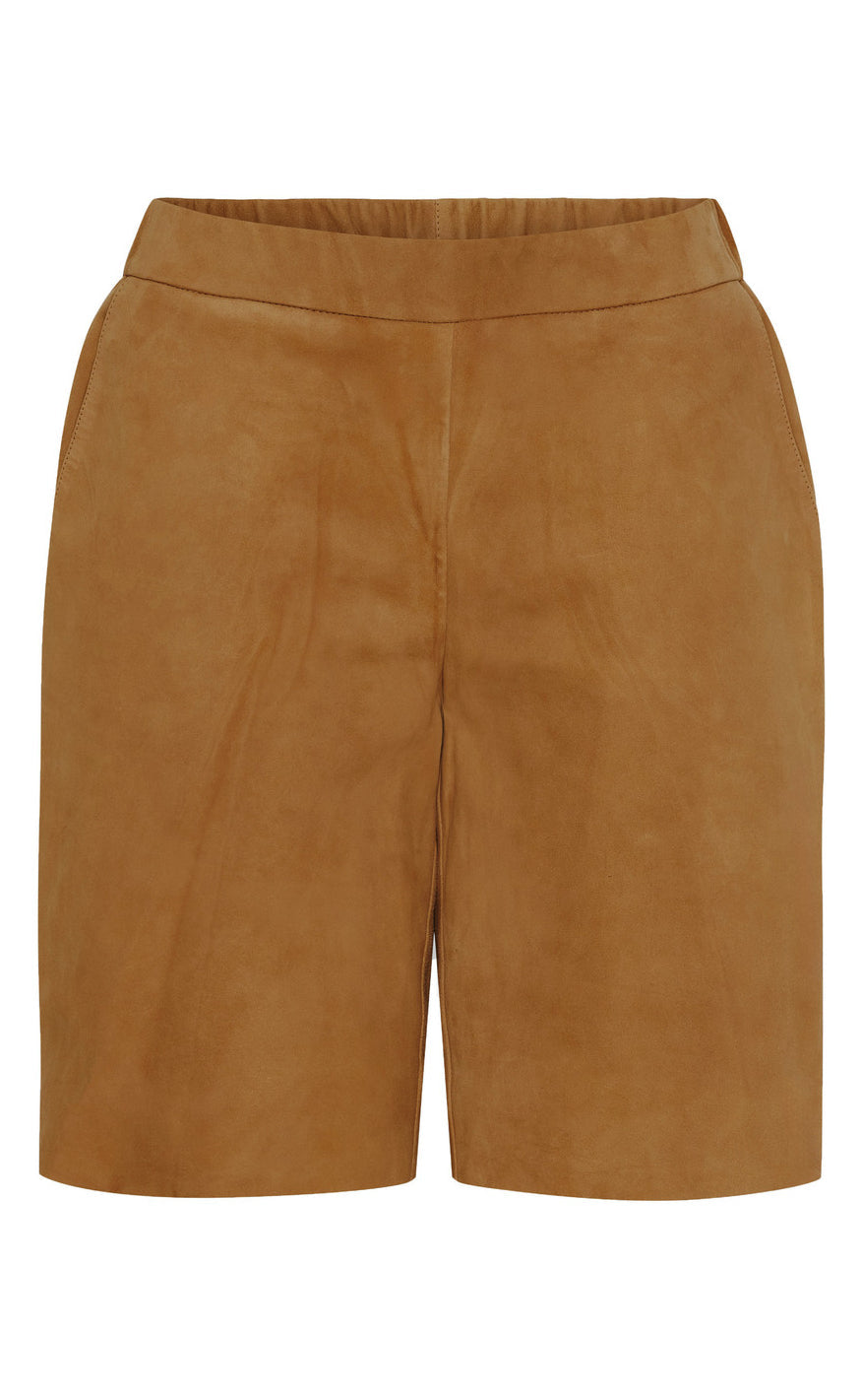 Notyz Shorts - Suede Bermuda - Caramel